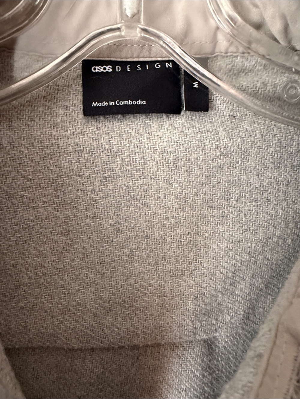 ASOS Grey Shirt Jacket - Picture 2 of 4